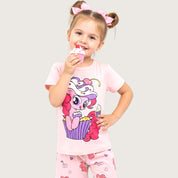 Cake Pony Girls Shorts Set – Pink
