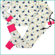 Lilo Stitch Ladies Cotton Pajama Set - White