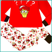 Where's Waldo? Ladies Pajama Set - Red