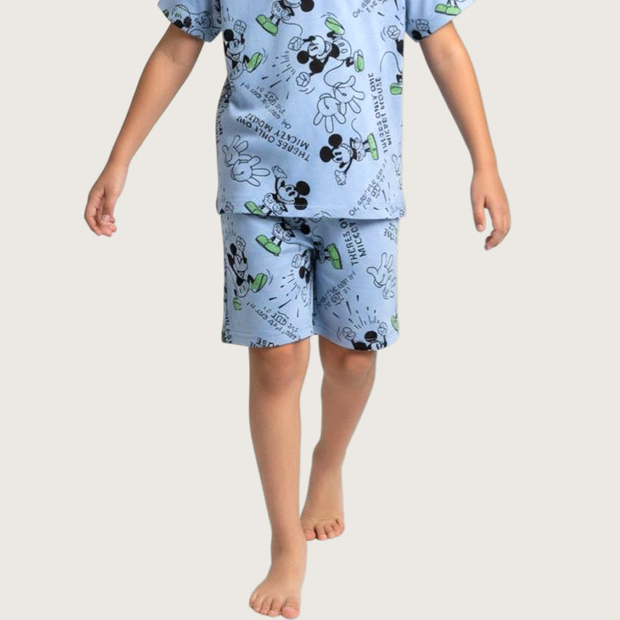 Only Mickey Boys Summer Shorts Set – Sky Blue