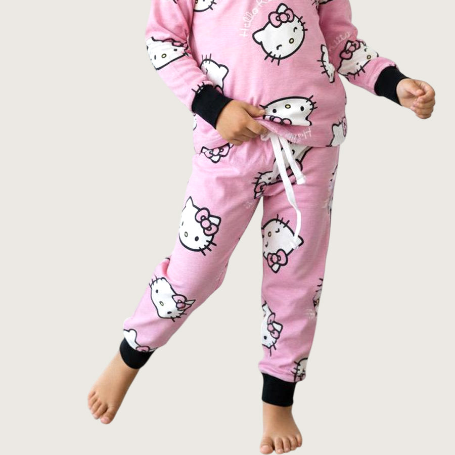 Hello Kitty Girls Pajama Set - Pink