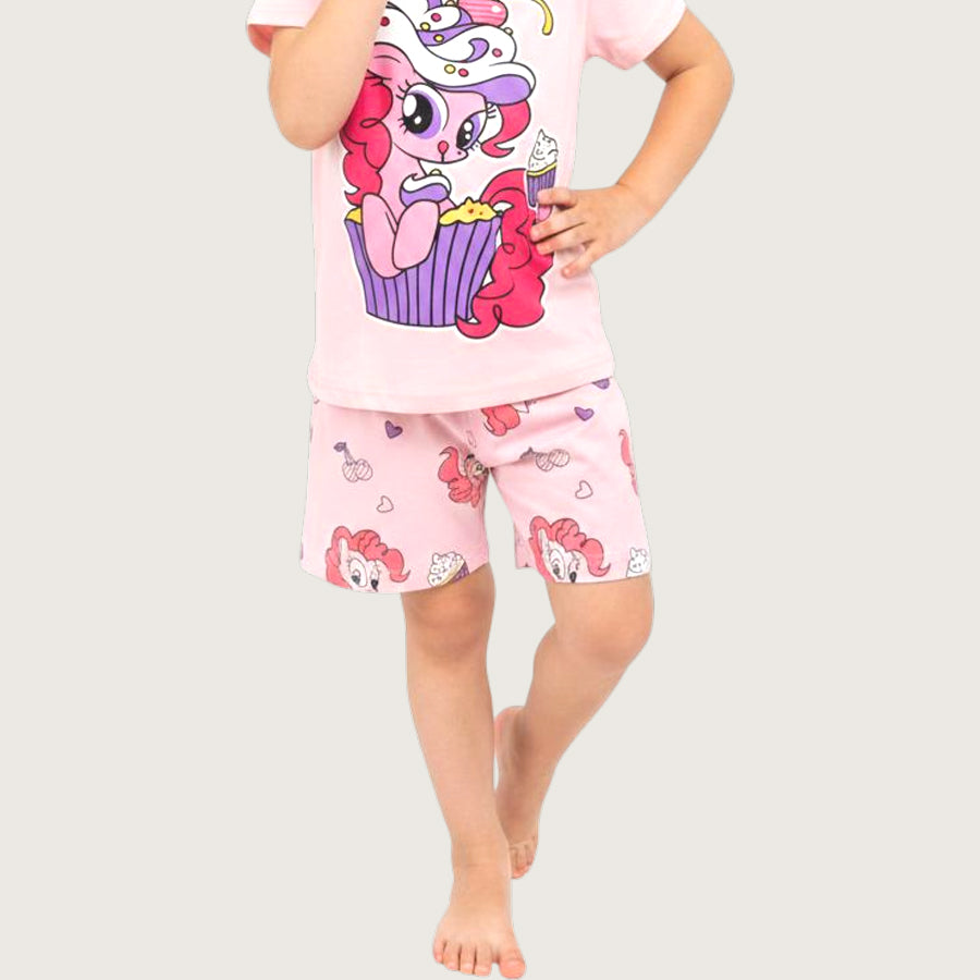 Cake Pony Girls Shorts Set – Pink