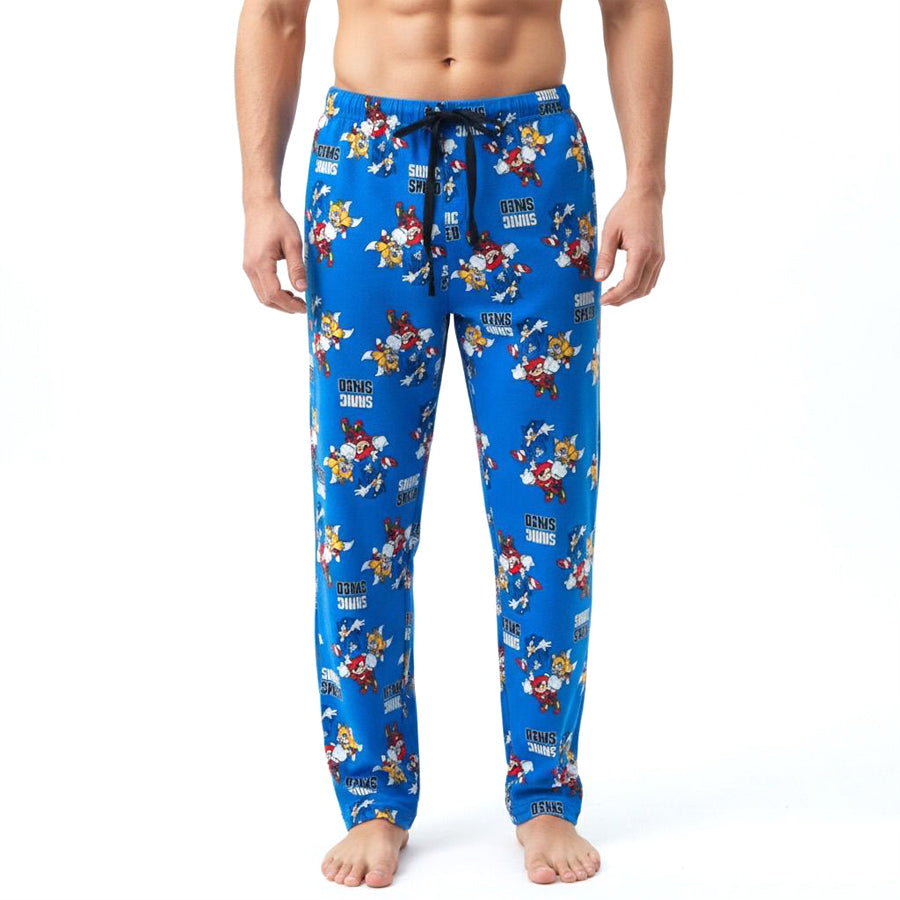 Run Sonic Men's Cotton Pant - Blue