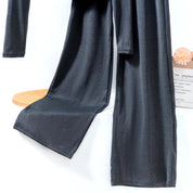 Plain Ladies Loungewear Set - Grey