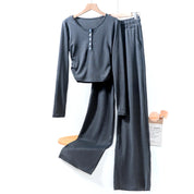 Plain Ladies Loungewear Set - Grey