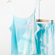 Honey Ladies Shorts Set Loungewear - Blue
