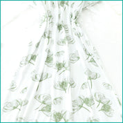 Ladies Cotton Charming Floral Print Nightgown - Green White