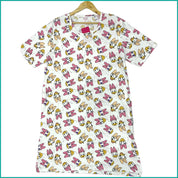 Daisy Duck Face Ladies Dress - White