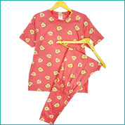 Bread Egg Ladies Pajama Set - Pink