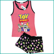 Toy Story Ladies Shorts Set - Pink Black