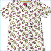 Daisy Duck Face Ladies Dress - White