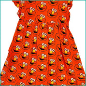 Monster Ladies Cotton Dress - Red