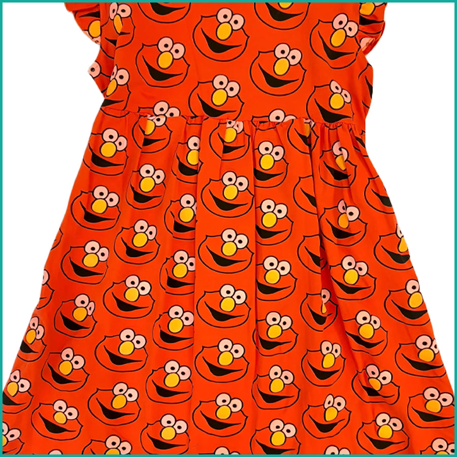 Monster Ladies Cotton Dress - Red