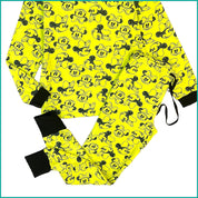 Happy Minnie Ladies Cotton Pajama Set - Yellow