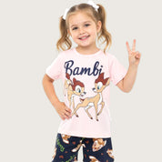 Sweet Bambi Girls Shorts Set – Pink