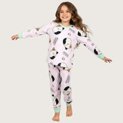 Squishmallows Girls Full Sleeves Pajama Set - Pink