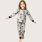 Minnie Mouse Girls Pajama Set - Grey