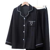 Love Ladies Full Sleeves Loungewear - Black