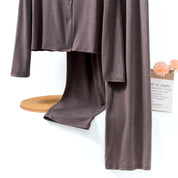 Plain Ladies Full Sleeves Little Thick Material - Brown