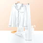 Lining Ladies Sarten Pajama Set - White