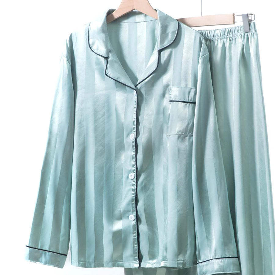 Lining Ladies Sarten Pajama Set - Sea Green