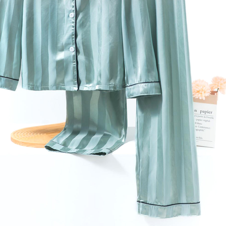 Lining Ladies Sarten Pajama Set - Sea Green