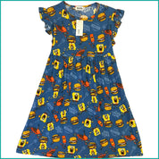 SpongeBob Ladies Cotton Dress - Navy Blue