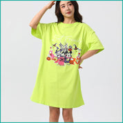 Best Friends Ladies Dress - Neon