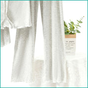 Bow Ladies 3 Pcs Set Loungewear Pajama Set - Light Grey