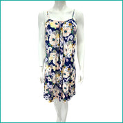 All Floral Ladies Halfer Linen Cotton - Blue -Free Size