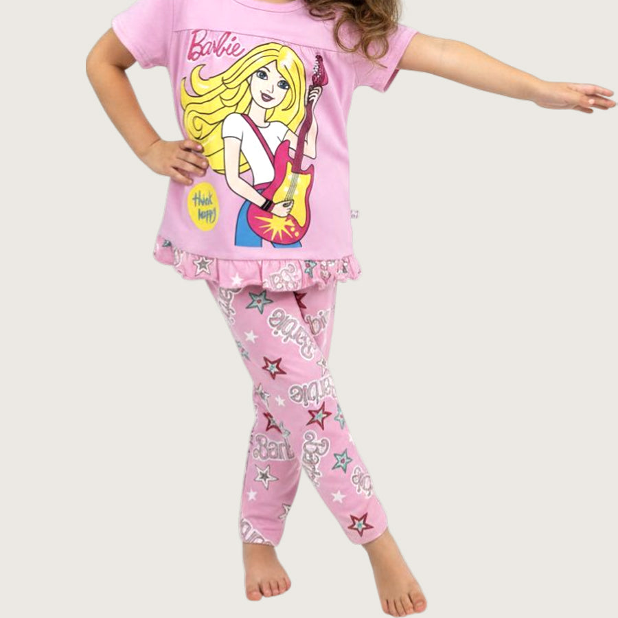 Barbie Star Girls Leggings Set - Pink
