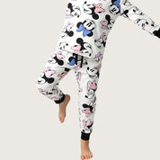 Minnie Mouse Girls Pajama Set - White