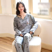 Happy Day Ladies Loungewear Set - Grey