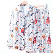 Halloween Ladies Pajama Set - White