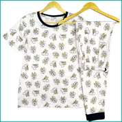 Minnie Mouse Bow Ladies Pajama Set - White