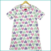 Love Heart Ladies Dress - White