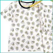 Minnie Mouse Bow Ladies Pajama Set - White
