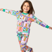 Garfield Comic Girls Pajama Set - Multicolor