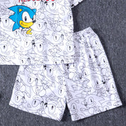 Sonic Hedgehog Boys Cotton Shorts Set PRIMARK – White