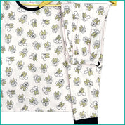 Minnie Mouse Bow Ladies Pajama Set - White