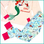 Little Mermaid Ladies Pajama Set - Pink