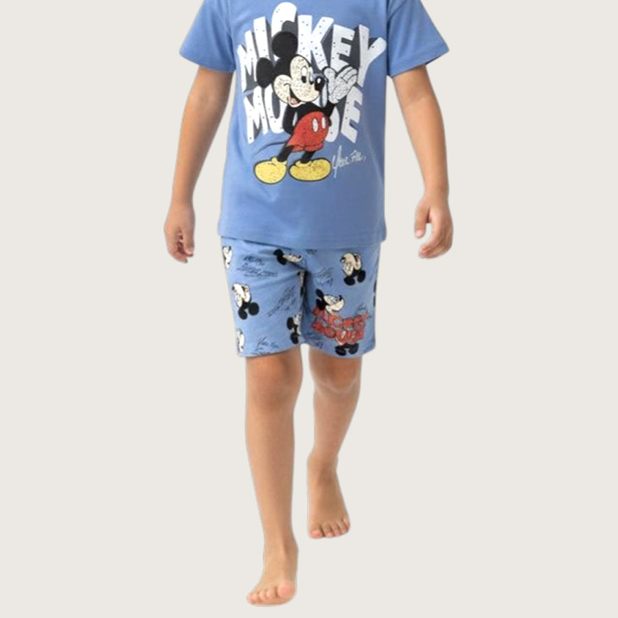 Mickey Mouse Boys Summer Shorts Set – Navy