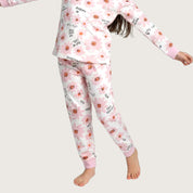 Cool Life Girls Full Sleeves Pajama Set - Pink