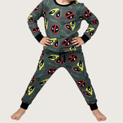 Deadpool Boys Pajama Set - Green