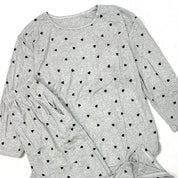 Heart Love Ladies Cotton Lycra Loungewear - Grey