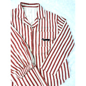 Puppy Strips Ladies Pajama Set - White