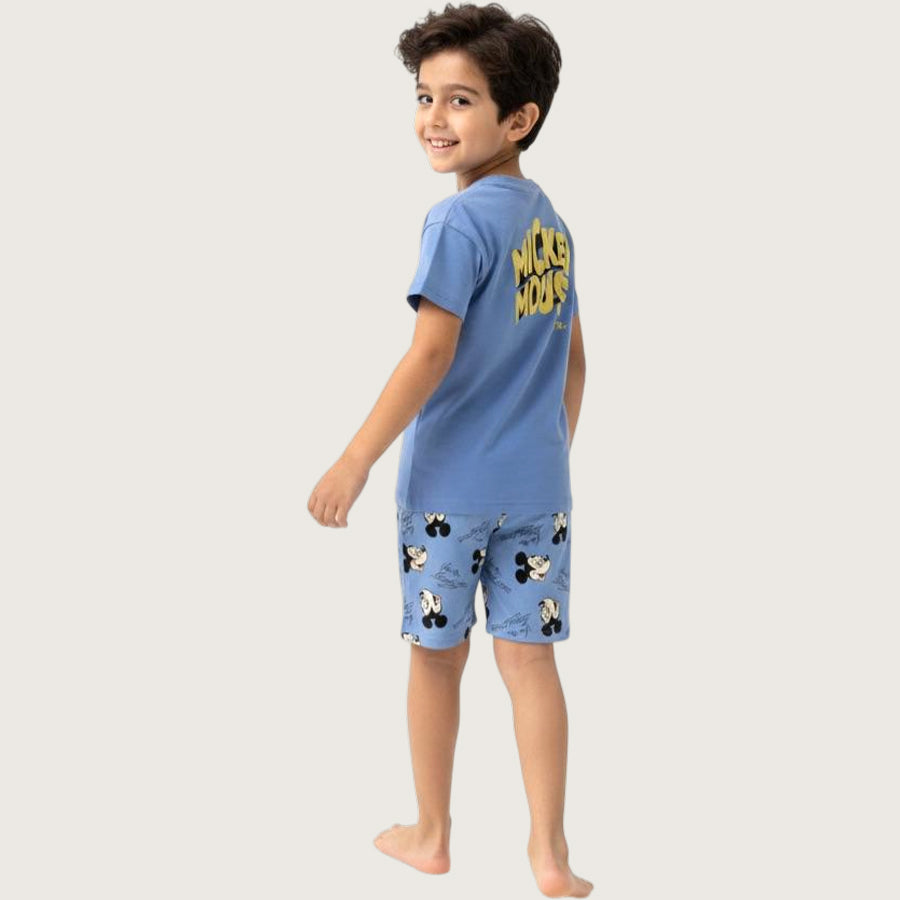 Mickey Mouse Boys Summer Shorts Set – Navy