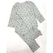 Heart Love Ladies Cotton Lycra Loungewear - Grey