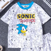 Sonic Hedgehog Boys Cotton Shorts Set PRIMARK – White