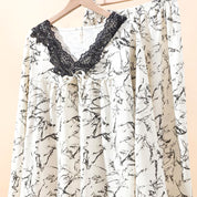 All Design Ladies Pajama Set - White